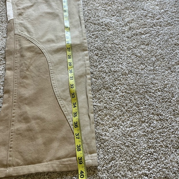 NWT Forever 21 Women's Size Small Tan White Colorblock Pants Boho Western - Picture 8 of 9